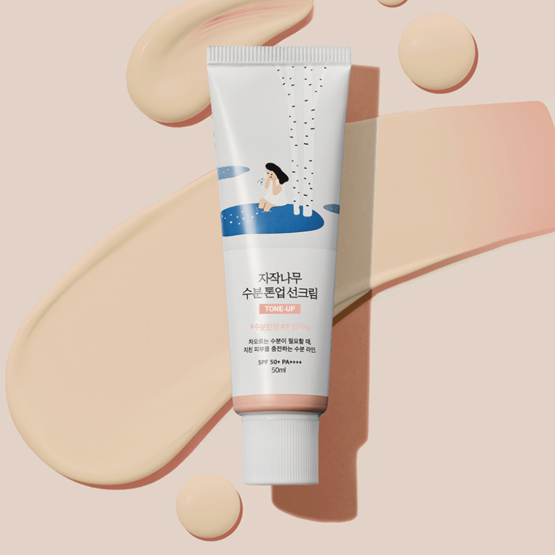 Birch juice Moisturizing Tone-Up Sunscreen 50ml (Protector solar Tone-Up) - Round Lab - NADAUN - 8809864769977