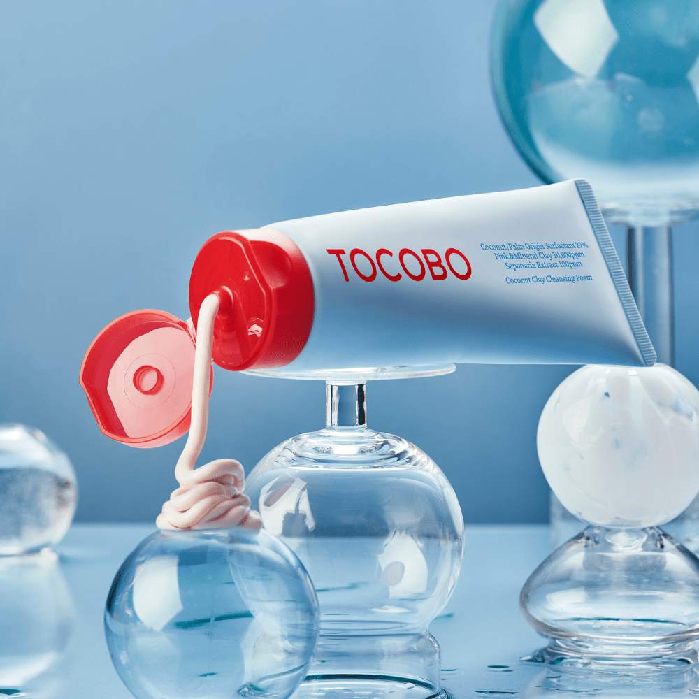 Coconut Clay Cleansing Foam 150 ml (Espuma Limpiadora De Arcilla De Coco) - TOCOBO - NADAUN - 8809835060034
