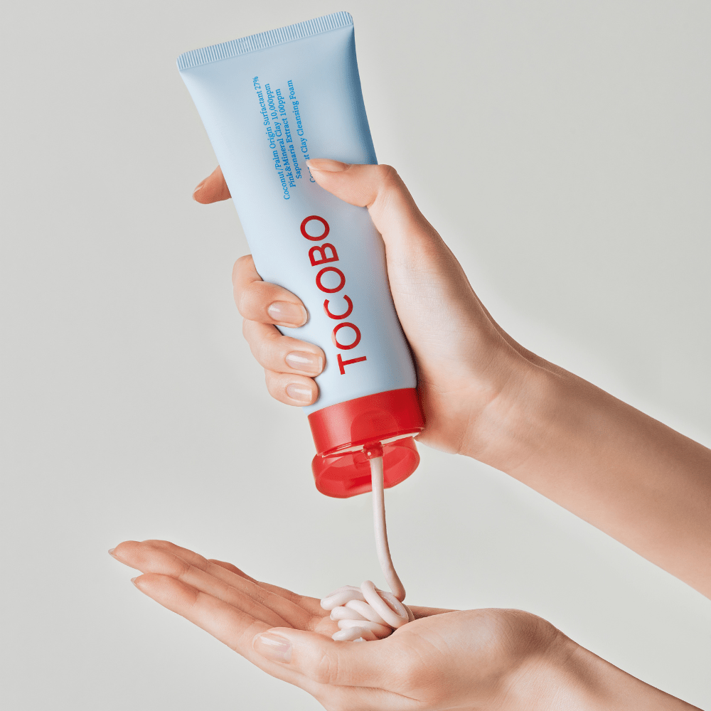 Coconut Clay Cleansing Foam 150 ml (Espuma Limpiadora De Arcilla De Coco) - TOCOBO - NADAUN - 8809835060034