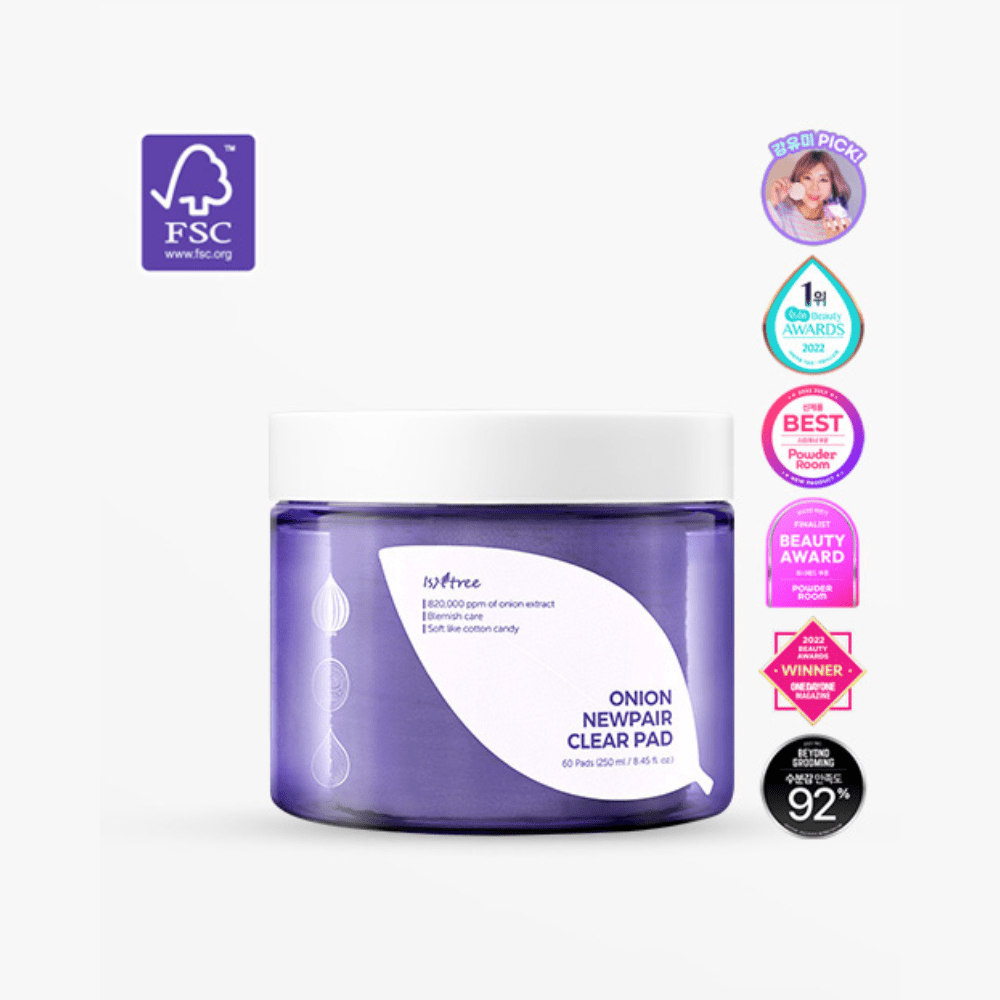 ONION NEWPAIR CLEAR PAD 250 ml (PAD con serum reparadora) - Isntree - NADAUN - 8809800940460