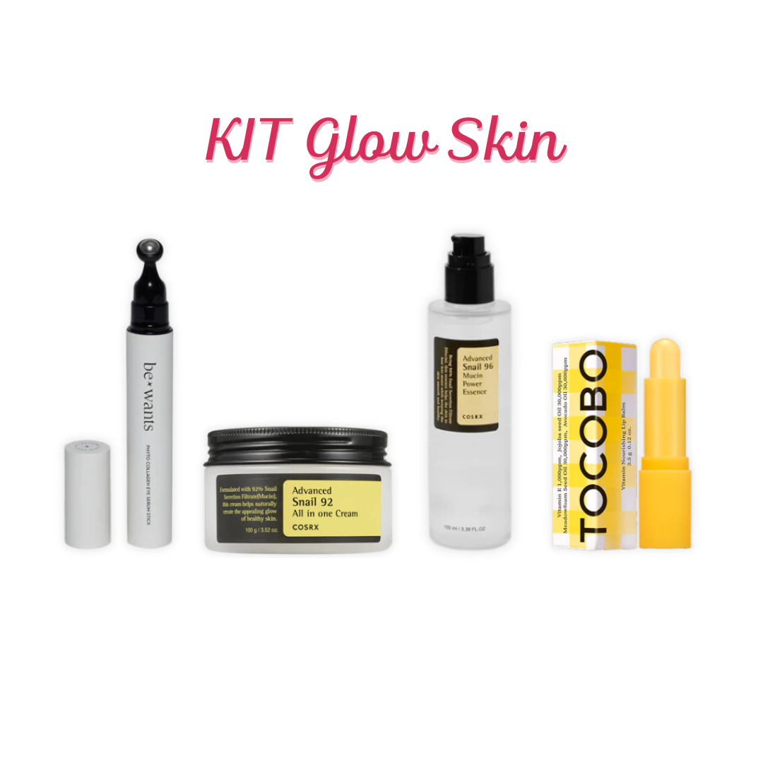 Kit Glow Skin_COSRX Serum, Cream, Bewants Eye Cream, TOCOBO Lip Balm