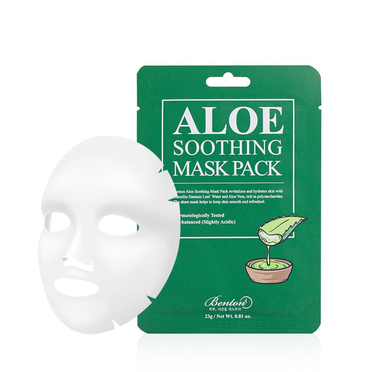 Aloe Soothing Mask Pack 23g x 10 pieces (9+1) - Benton - NADAUN - 8809566990334