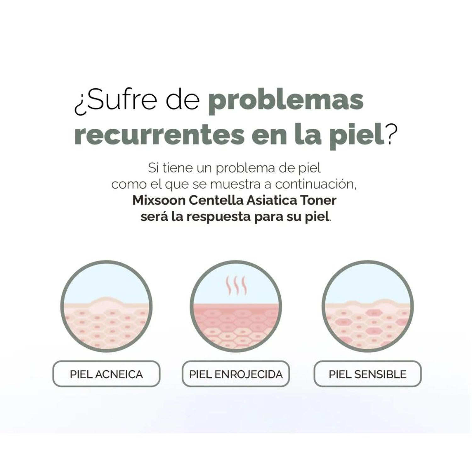 Centella Asiatica Toner 300 ml - Mixsoon - NADAUN - 8809732910111