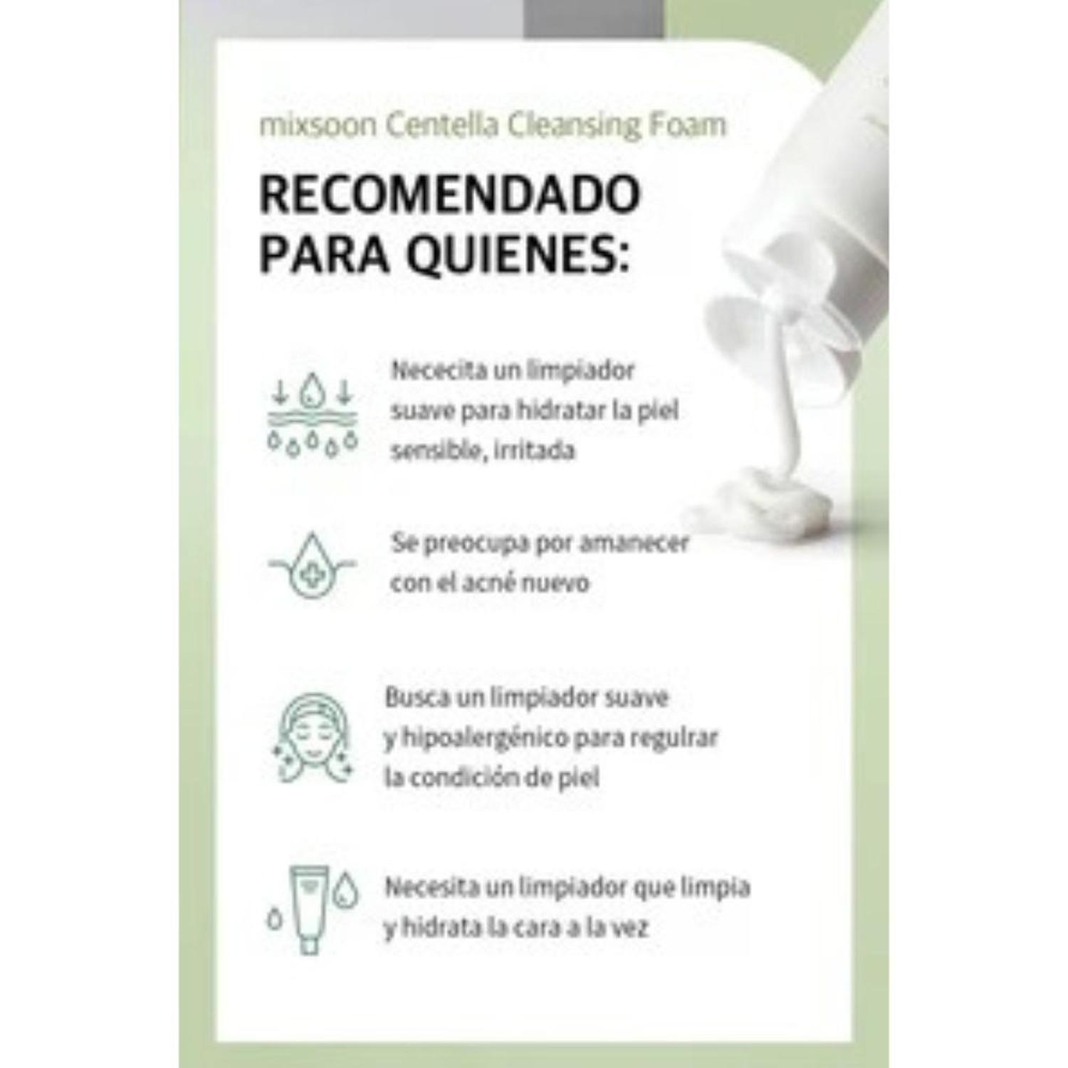 Centella Cleansing Foam 150 ml - Mixsoon - NADAUN - 8809732912214