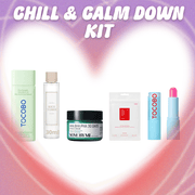 [Chill & Calm Down KIT] TOCOBO Cica Sun Serum + Glass Tinted Lip Balm + AHA BHA PHA Cream + Acne Pimple Patch + Rice Toner 30ml - NADAUN - NADAUN - 