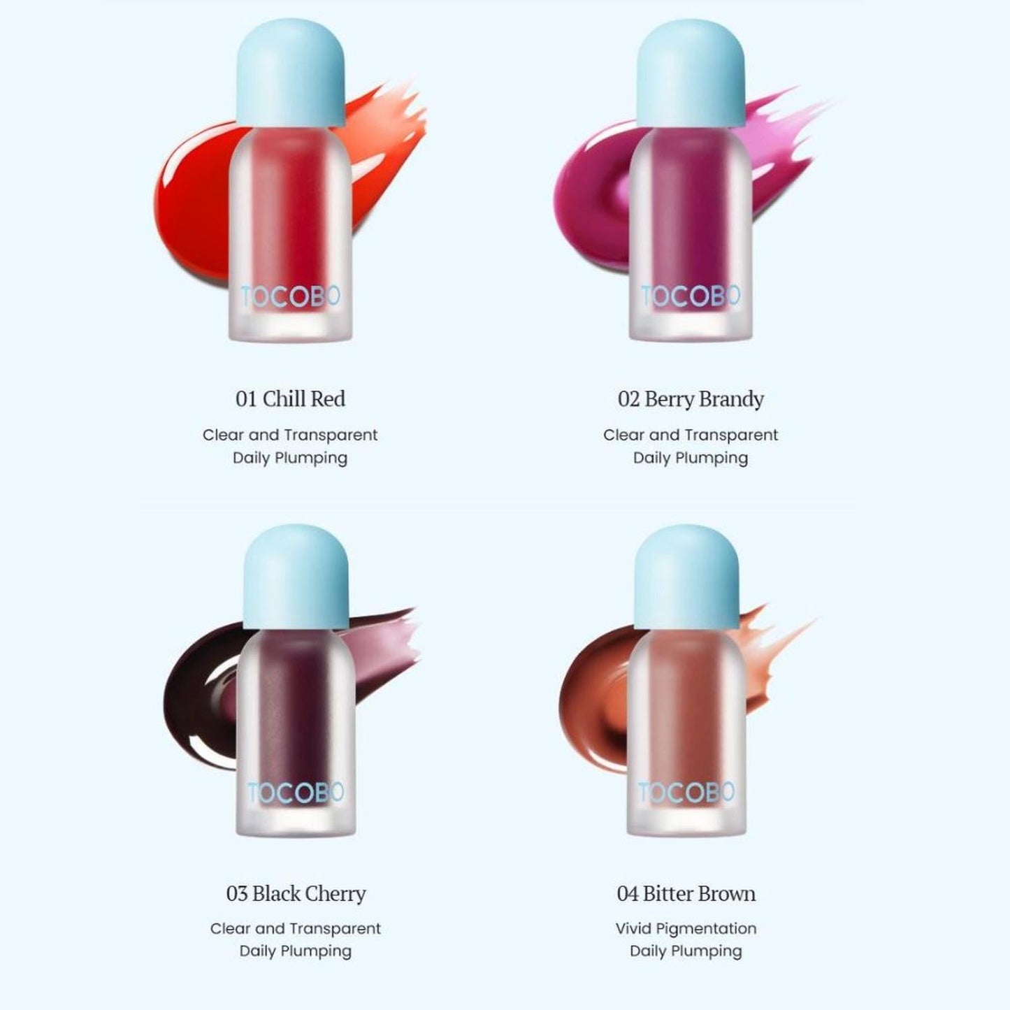 Juicy Berry Plumping Lip Oil Glam Max 06 Berry Candy 4 g - TOCOBO - NADAUN - 8809835060713