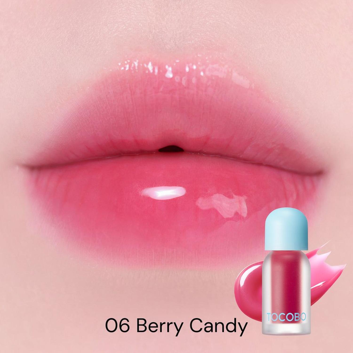 Juicy Berry Plumping Lip Oil Glam Max 06 Berry Candy 4 g - TOCOBO - NADAUN - 8809835060713