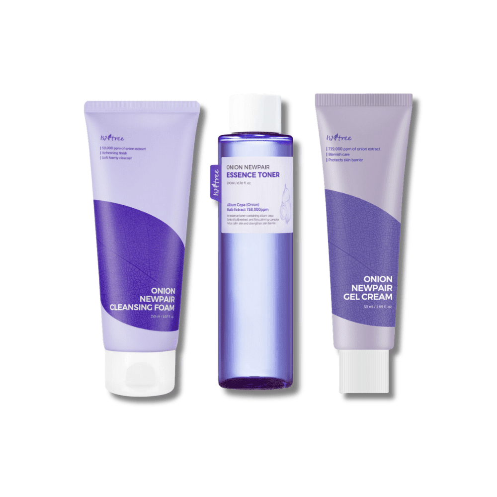 [KIT Antimanchas] Onion Limpiador + Tónico + Crema en gel - Isntree - NADAUN - 