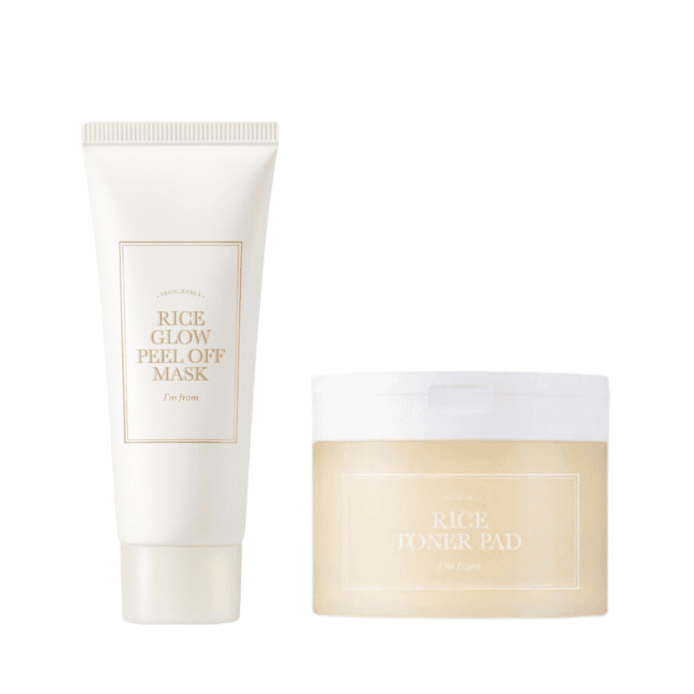 [Rice Special KIT] Rice Glow Peel Off Mask & Toner Pad - I'm from - NADAUN - 