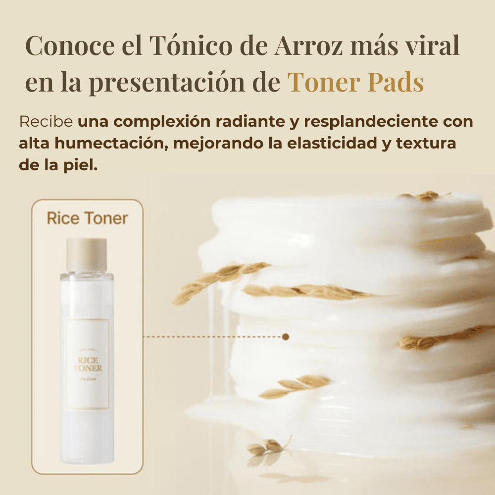 Rice Toner Pad 140ml - I'm from - NADAUN - 8809525934263