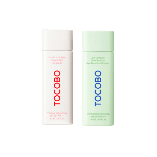 [Tocobo Sunscreen Dúo] Cica Calming Sun Serum + Vita Tone up Sun Cream - TOCOBO - NADAUN - 