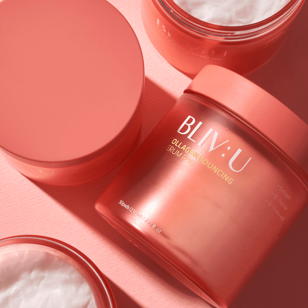 COLLAGEN BOUNCING SERUM PAD 230ml(50 unidades) - BLIVU - NADAUN - 8809743544565