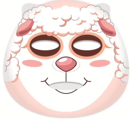 Edge Cutimal Mask Pack Sheep 25g -Mascarilla de personaje (Oveja.) - Bellca - NADAUN - 8809497430862