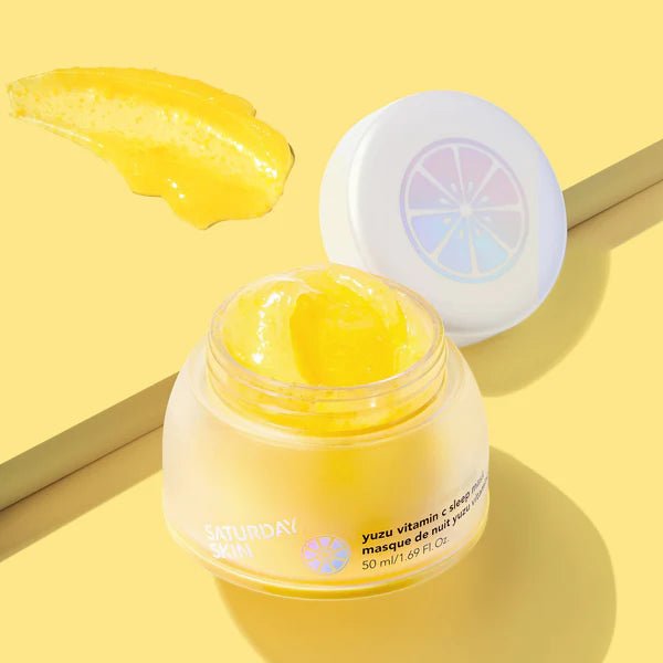 Yuzu vitamin c sleep mask 50ml (Mascarilla de noche con Vitamina C de Yuzu) - SATURDAY SKIN - NADAUN - 8809314951938