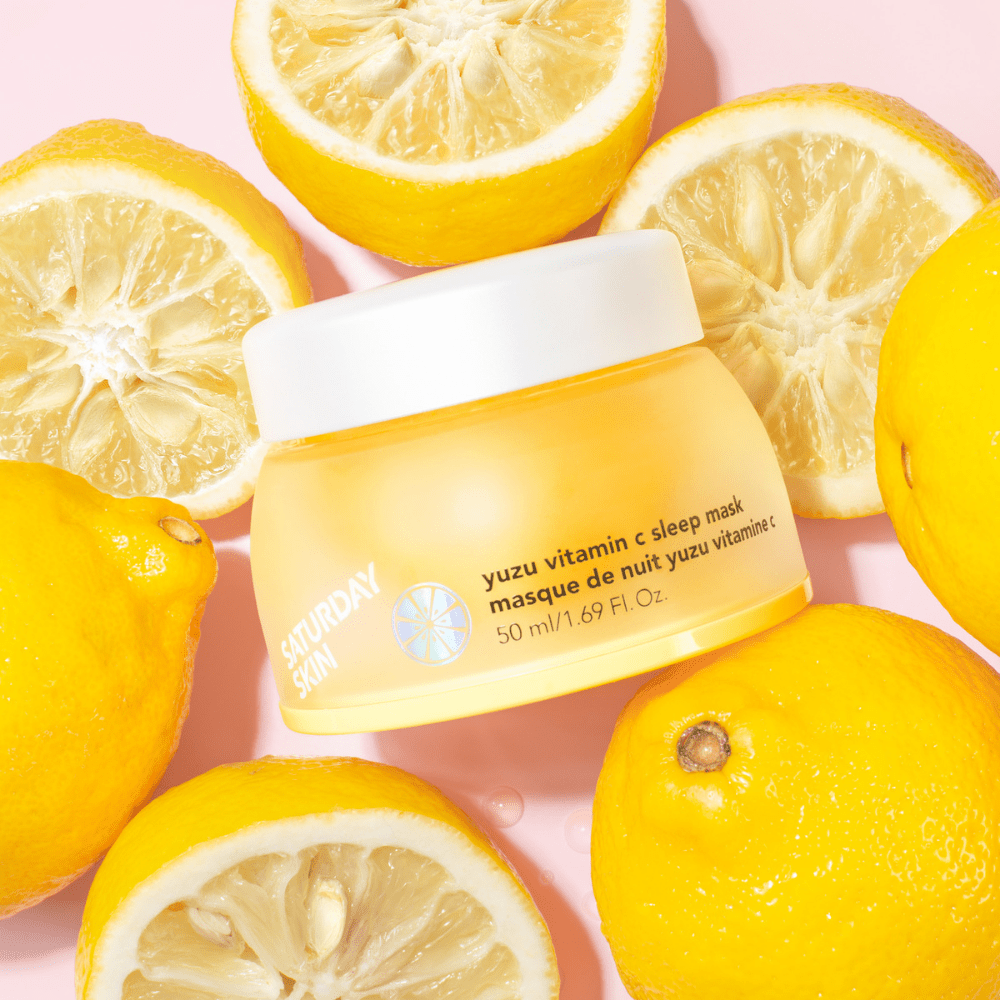 Yuzu vitamin c sleep mask 50ml (Mascarilla de noche con Vitamina C de Yuzu) - SATURDAY SKIN - NADAUN - 8809314951938